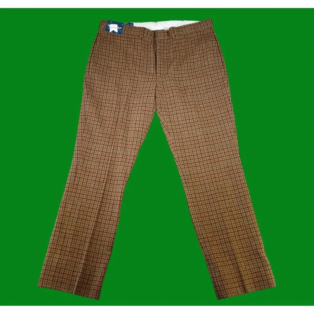 VTG Polo Golf Ralph Lauren Pants Mens 42 Tweed Houndstooth Heritage Trousers